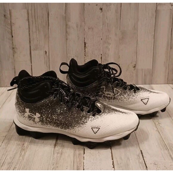 Under Armor Men's Football Cleats Size 7.5 Spotlight Fran 2.0 Shoes 3025084-001 - Picture 3 of 13